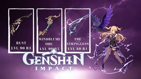 Genshin Impact - Support Fischl 4 Stars Bow Comparison. Rust vs ...