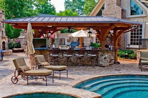 20 Gorgeous Poolside Outdoor Kitchen Designs