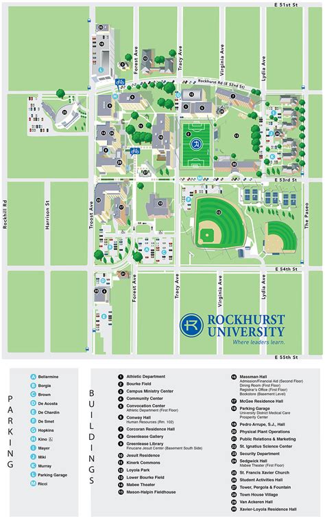 Rockford University Campus Map