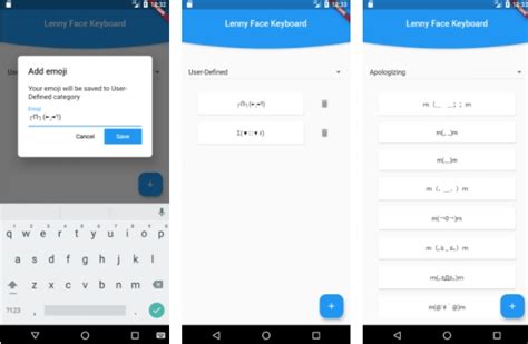 Lenny Face Keyboard | Made with Flutter