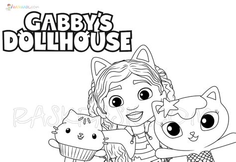 Gabby's Dollhouse Coloring Page. New Picture Free Printable - Coloring Home