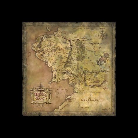 Middle Earth Map The Hobbit