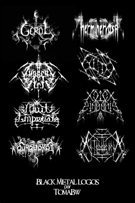 Black Metal logos by tomabw on DeviantArt | Metallic logo, Metal logo ...