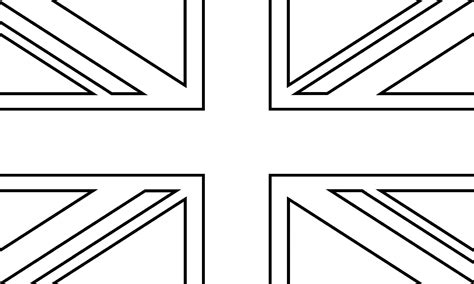 Union Jack Flag To Colour - Image to u