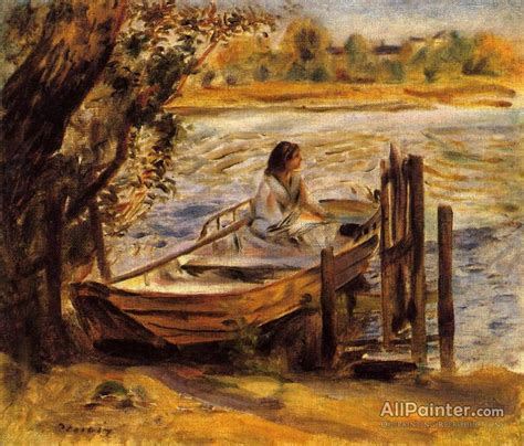 Pierre Auguste Renoir Young Woman In A Boat Oil Painting Reproductions ...