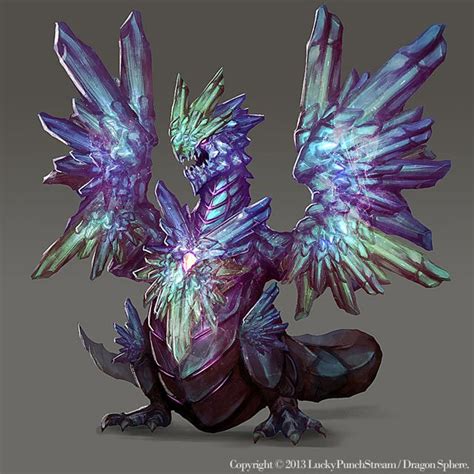 Crystal Dragon -Advanced lvl03- by Nekomancerz | Dragon artwork, Dragon ...