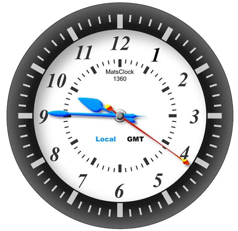 WALLCLOCK GMT AND LOCAL TIME WORLD CLOCK