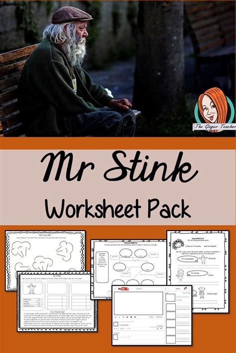 Mr Stink Worksheet Pack | Workbook cover, Book study, Reading activities