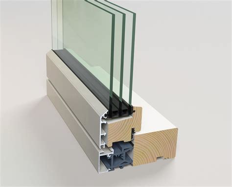 Composite windows - aluminium wood composite with thermal break