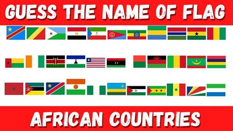 Guess The Name Of Flag African Countries | Guess The Flag Challenge ...