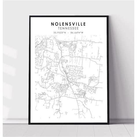 Map of Nolensville - Etsy