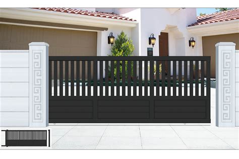 Aluminum garden nice main gate design automatic with remote control ...