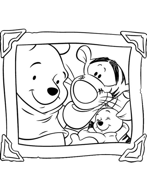 Pooh & Tigger printable coloring sheet - Topcoloringpages.net