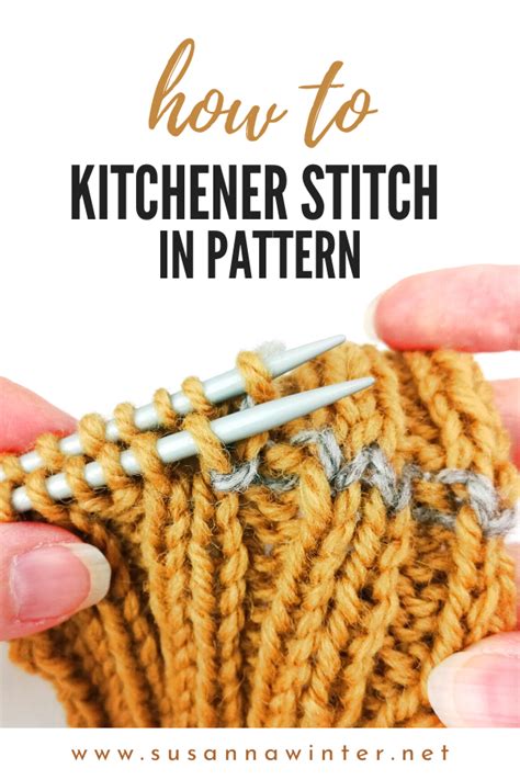 How to Kitchener Stitch in Pattern [Tutorial]