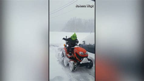 Today Show - The Grinch seen plowing snow in North Carolina