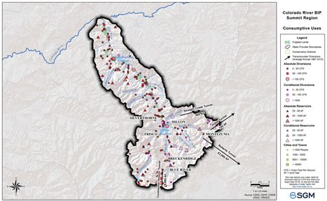 Summit County Colorado Ski Resorts Map