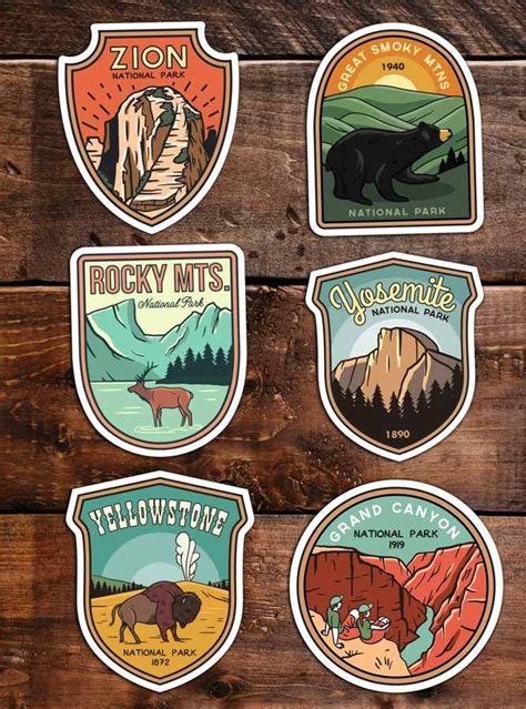 National Park Stickers GET 3 6 10 20 30 or 63 Vinyls | Etsy | National ...