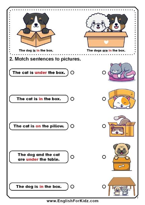 Prepositions of Place - free printable worksheets - Language Advisor