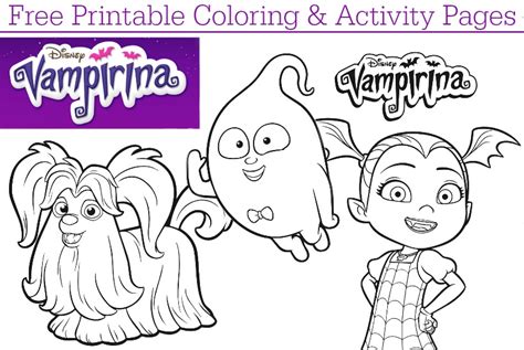 Disney Junior Vampirina Coloring Pages + DVD Giveaway