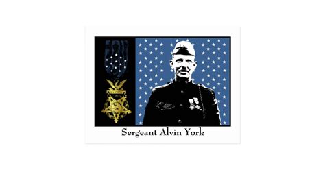 Sergeant Alvin York - Medal of Honor Winner Postcard | Zazzle