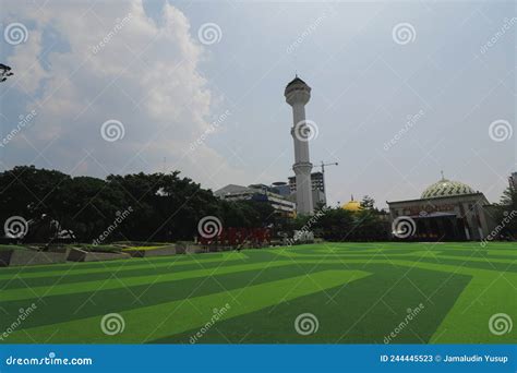 Bandung Town Square (alun-alun Bandung) with Great Mosque, an Icon and ...