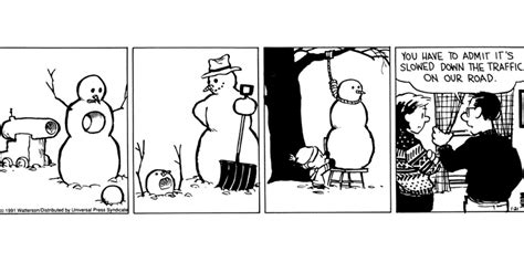 20 Best Calvin And Hobbes Snowman Comic Strips