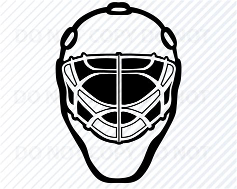 Paper, Party & Kids SVG file Full Color Goalie Mask Hockey Sport Sports ...