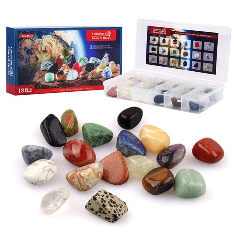 Buy SmartYeen 18pcs Rock Collection for Kids,Gemstones & Rocks Set with ...