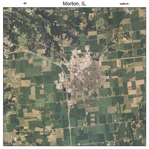 Aerial Photography Map of Morton, IL Illinois