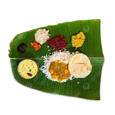 Banana Leafs Hd Transparent, Onam Simple Sadhya Served In Banana Leaf ...