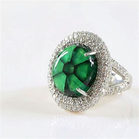 @esmeralda_gems. Our one of a kind 11ct trapiche emerald ring. Part of ...