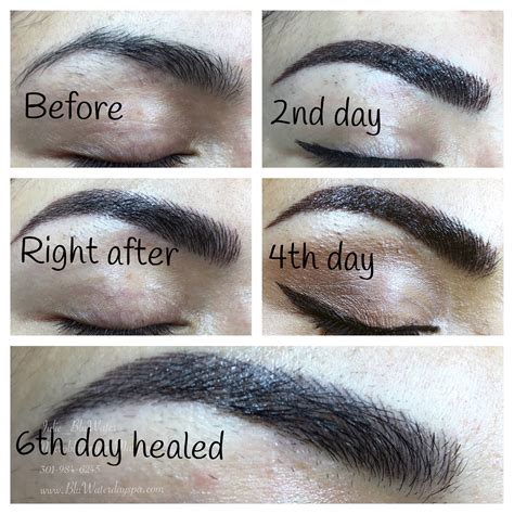 Microblading healing chart. www.BluWaterdayspa.com | Microblading ...