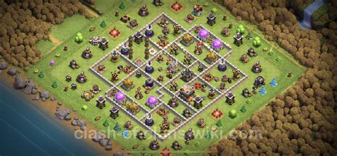 Trophy (Defense) Base TH11 with Link, Hybrid - Clash of Clans - Town ...