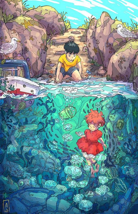 Ponyo Movie Wallpapers - Top Free Ponyo Movie Backgrounds - WallpaperAccess