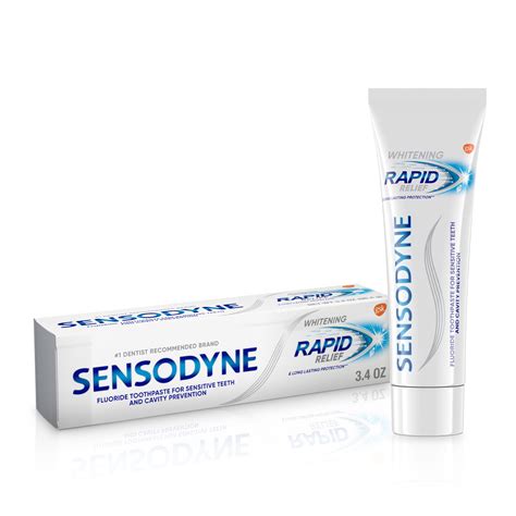 Sensodyne Rapid Relief Whitening Sensitive Toothpaste, 3.4 Oz - Walmart.com