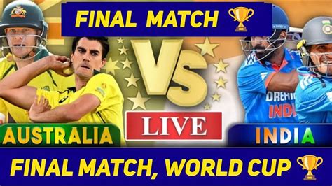 🔴LIVE CRICKET MATCH TODAY | India vs Australia World Cup Final 2023 ...