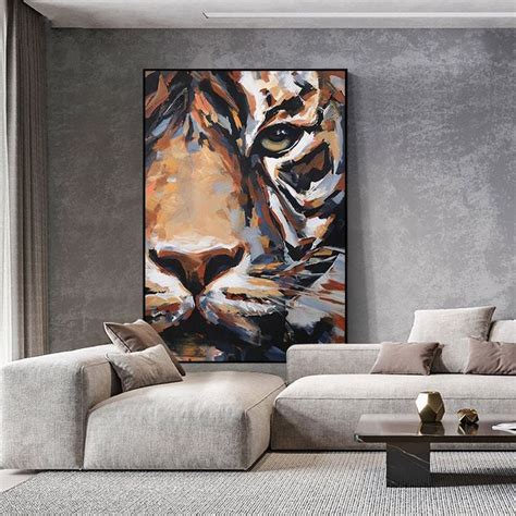 Original Tiger Oil Painting on Canvas Large Abstract Tiger - Etsy ...