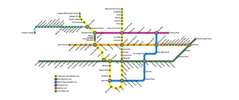 Future TTC map idea made in metromapmaker (not to scale at all) : r/toronto