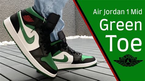 Green toe air Jordan 1 mid - seensociety.com