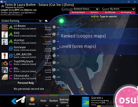 osu! now has over 100k ranked maps. : r/osugame