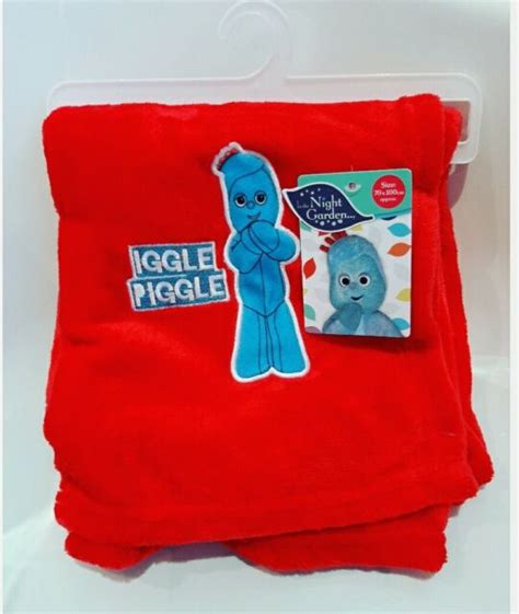 in The Night Garden Iggle Piggle Blanket Red 70 X100cm for sale online ...