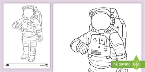 Free Printable Astronaut Colouring Page | Colouring Sheets