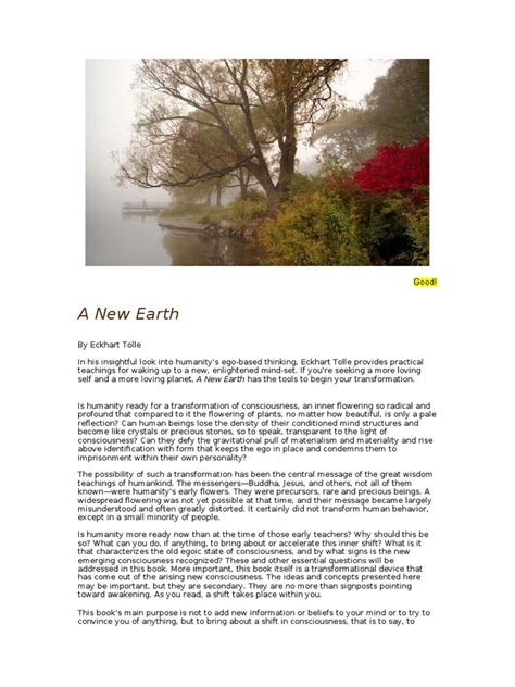 A-New-Earth Summary | PDF