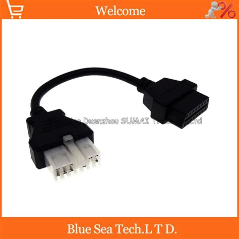 Good quality 12 Pin OBD1 OBD2 connector adapter,OBD1/OBD2 conversion ...