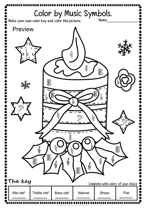 Printable Christmas Music Coloring Pages - SloanetuWong