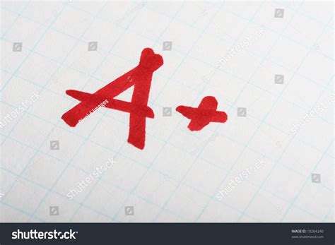 School Exam Grade Mark On Paper Stock Photo 10264240 | Shutterstock