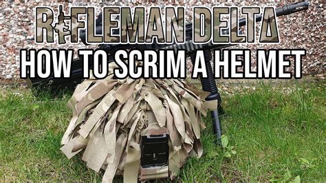 How to Scrim a Helmet - Rifleman Delta Creates - YouTube