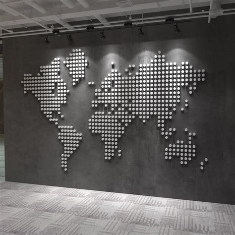 3D World Wall Map of the World Map , Elevated Office Decor, Home Decor ...