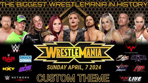 WWE Wrestlemania 40 1st Custom Theme Song - "Hall Of Fame" - YouTube