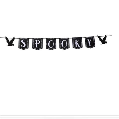 Halloween Spooky banner, Furniture & Home Living, Home Decor, Other ...